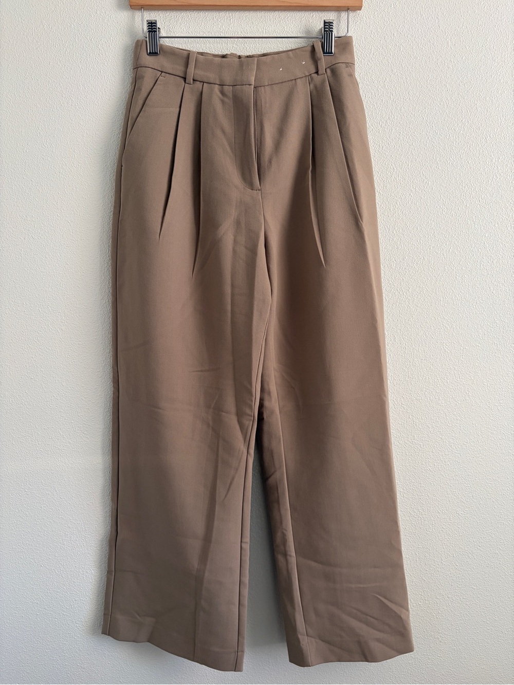Abercrombie & Fitch khaki High-Rise Trousers
